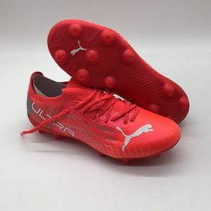 Puma 106666-01 Womens Ultra 1.3 Firm GroundAg Soccer Cleats Cleated - Red -